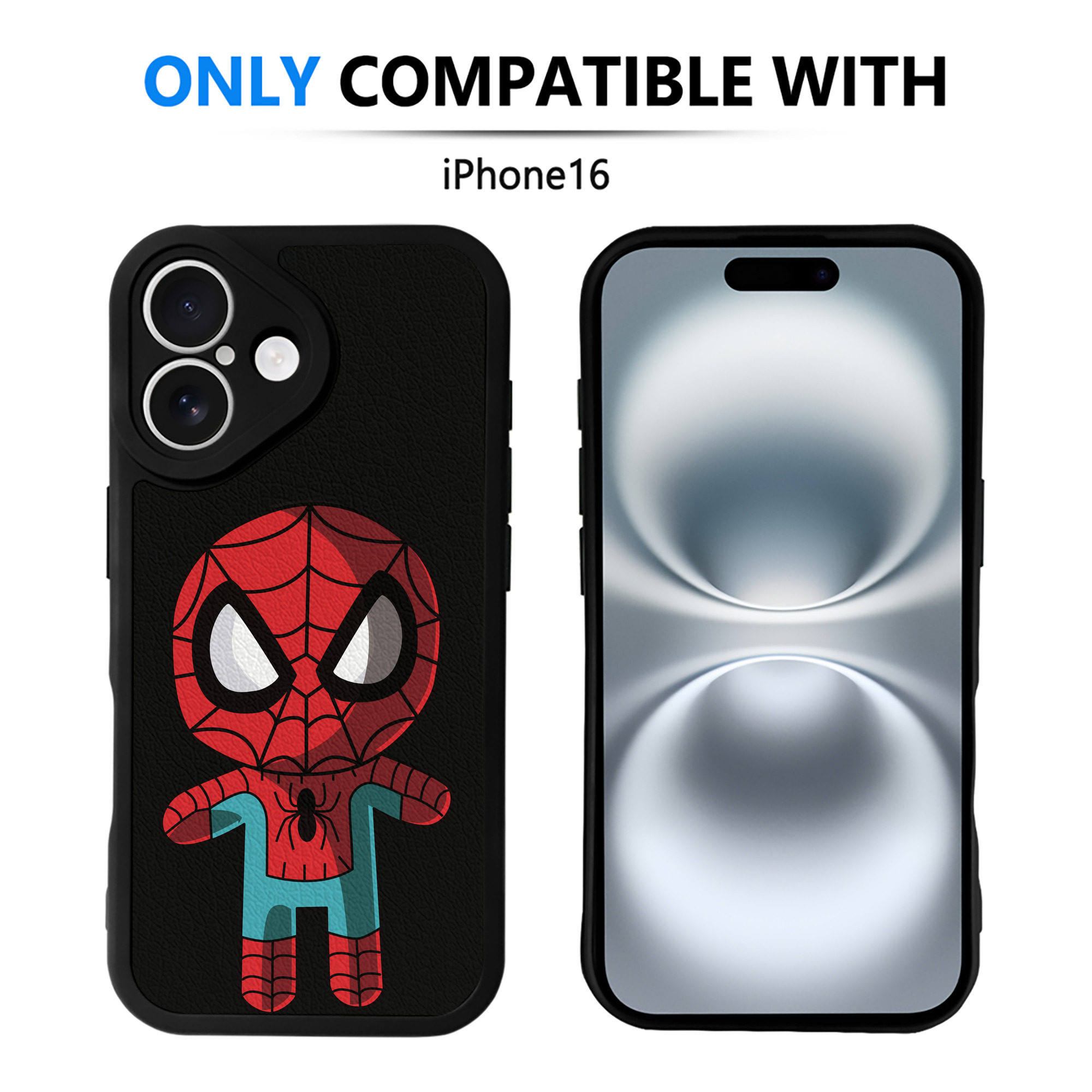（画像用） アベンジャーズ The Avengers 【iPhone 16シリーズ対応】シリコンスマホケース（レザー調） 材質：シリコン